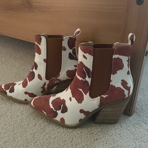 Barn Babe Cow Print Boots